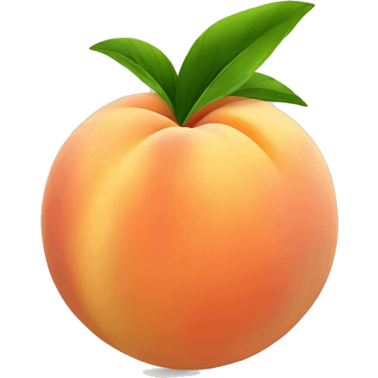 Peach with grass on it  emoji