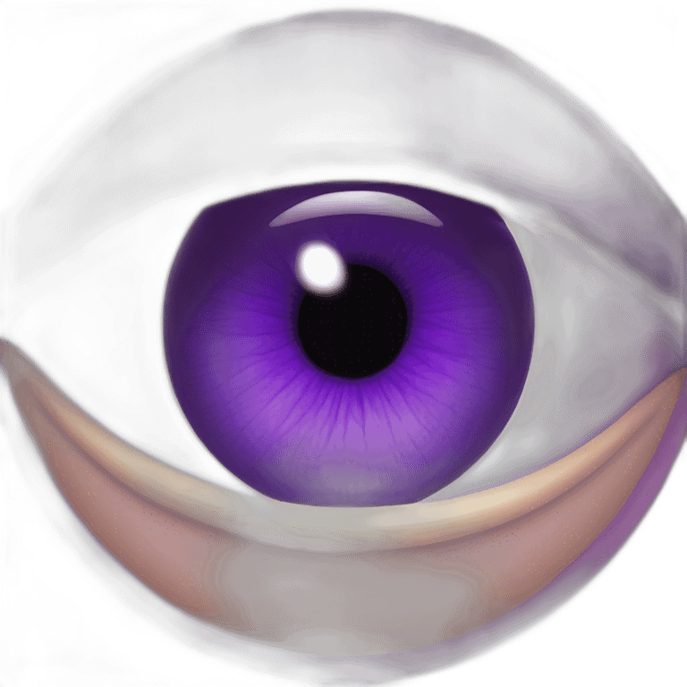 majestic godly violet iris eyeball serious intense symmetrical knowledgable emoji