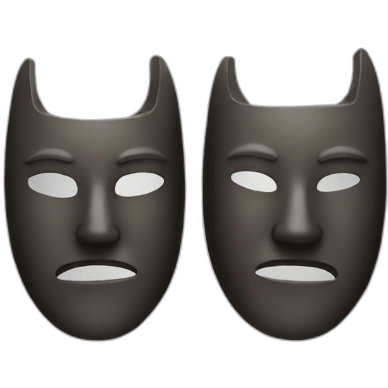 Two masks emoji