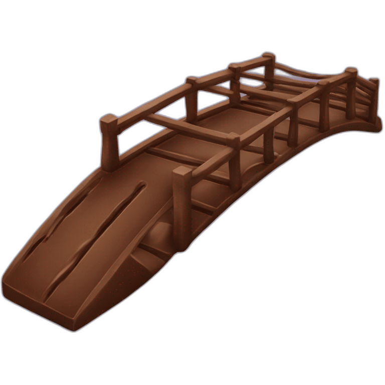 Chocolate bridge  emoji