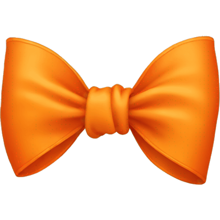 Orange bow emoji