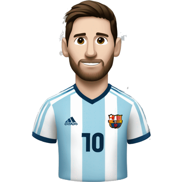 Una camiseta de fútbol de Messi emoji