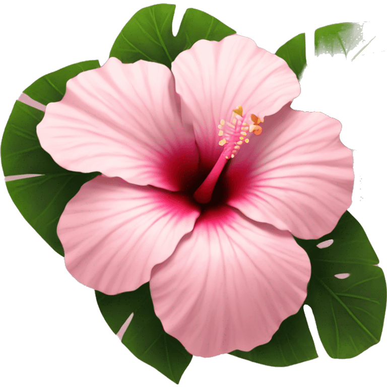 Light pink asthetic hibiscus  emoji