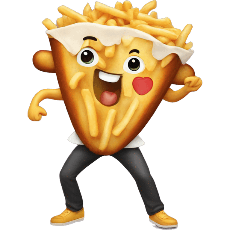 Poutine qui danse  emoji