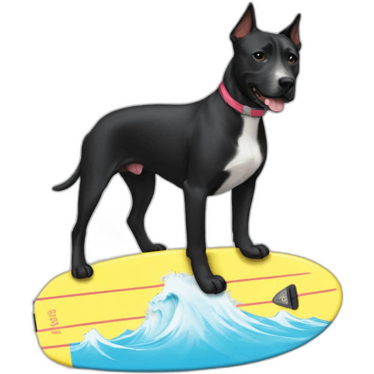 surfboard, black amstaff emoji