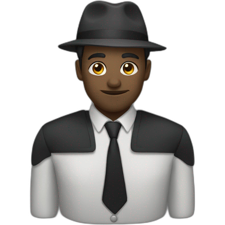 homme noir crane rasé emoji