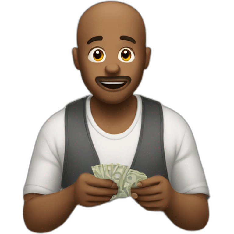 man counting money emoji