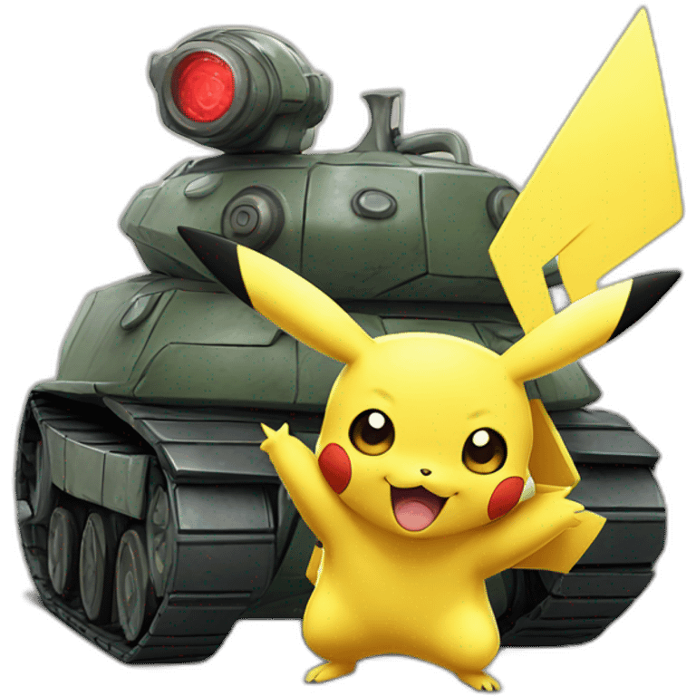 Pikachu sur tortank emoji