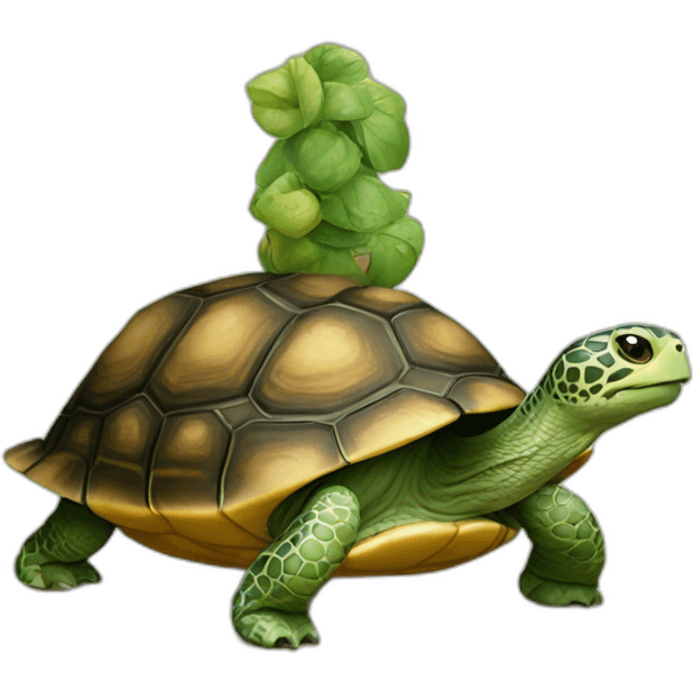 Loitre sur tortue emoji