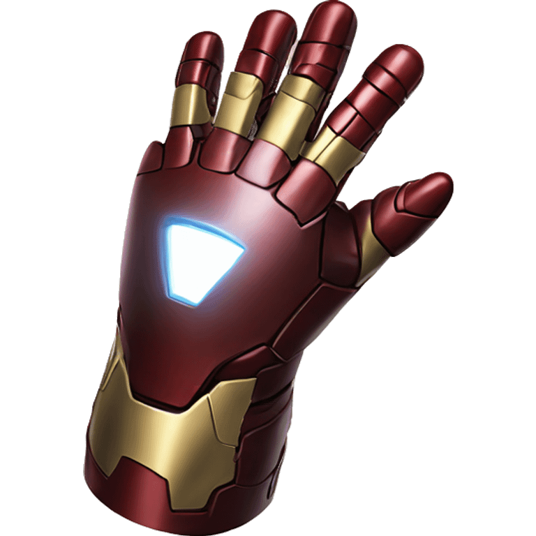 Iron Man Glove Snaps finger emoji