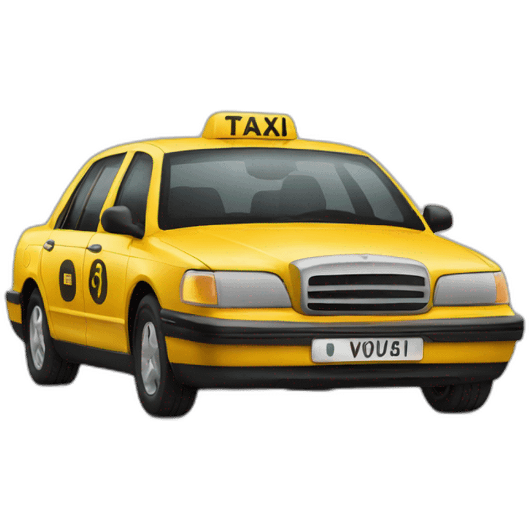 Voiture taxi film emoji