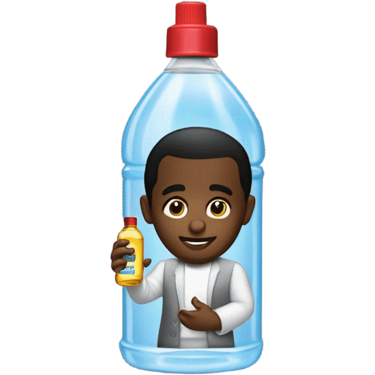 Shawn "Diddy" Combs holding a bottle of baby oil emoji