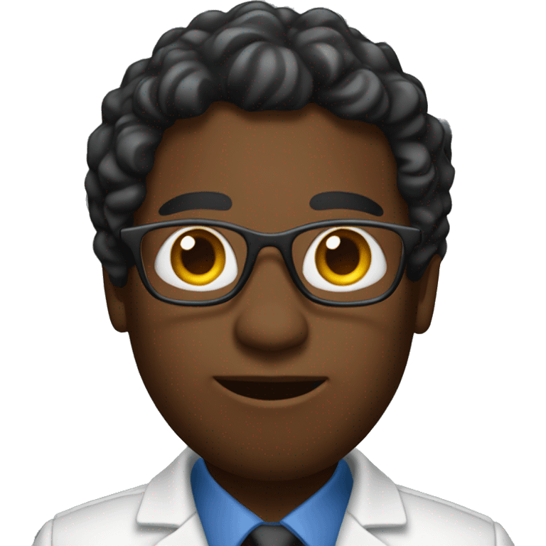 black researcher with a clipboard emoji