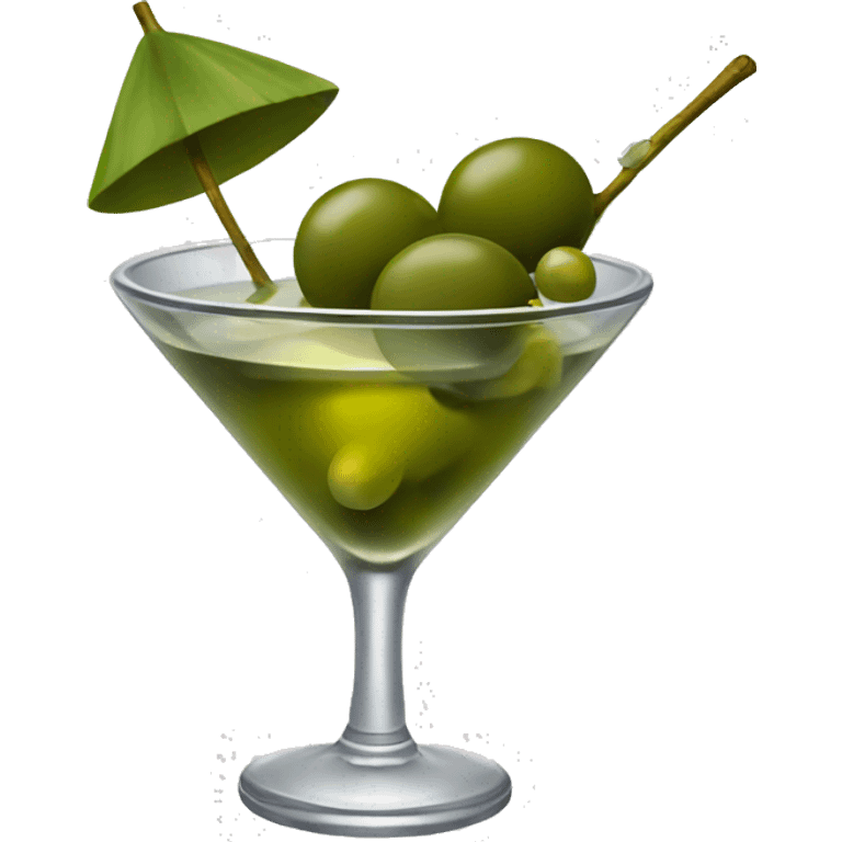 martini with olives emoji