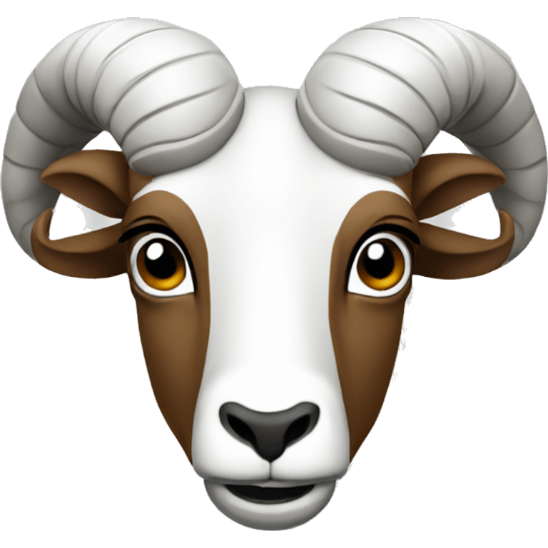 Ram face college mascot emoji