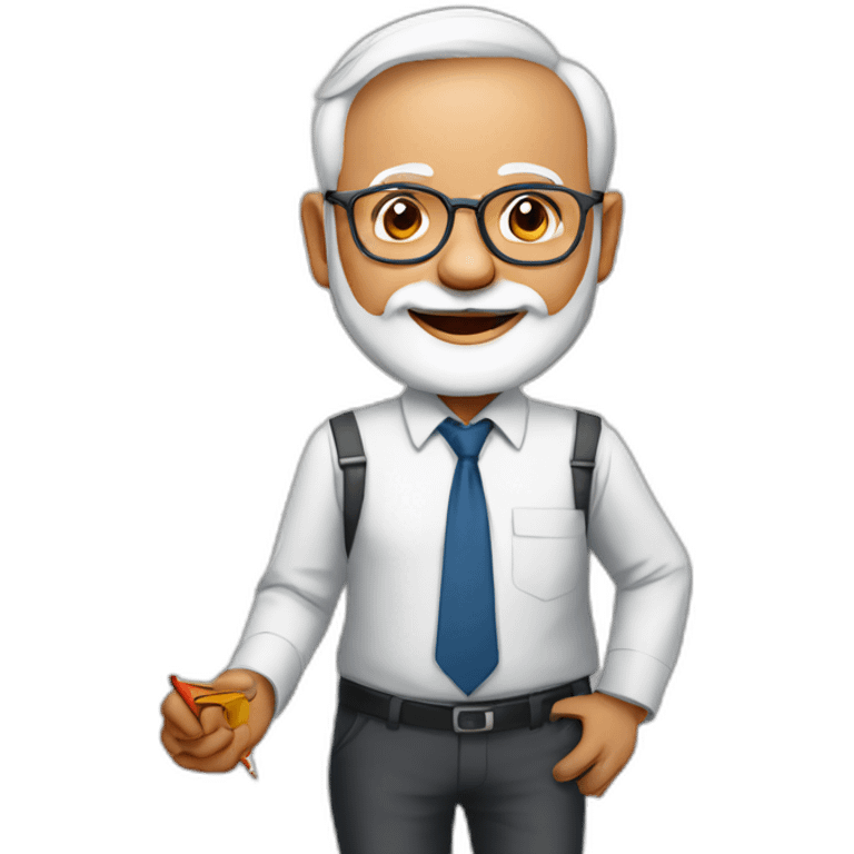 Pm Modi as a teacher  emoji