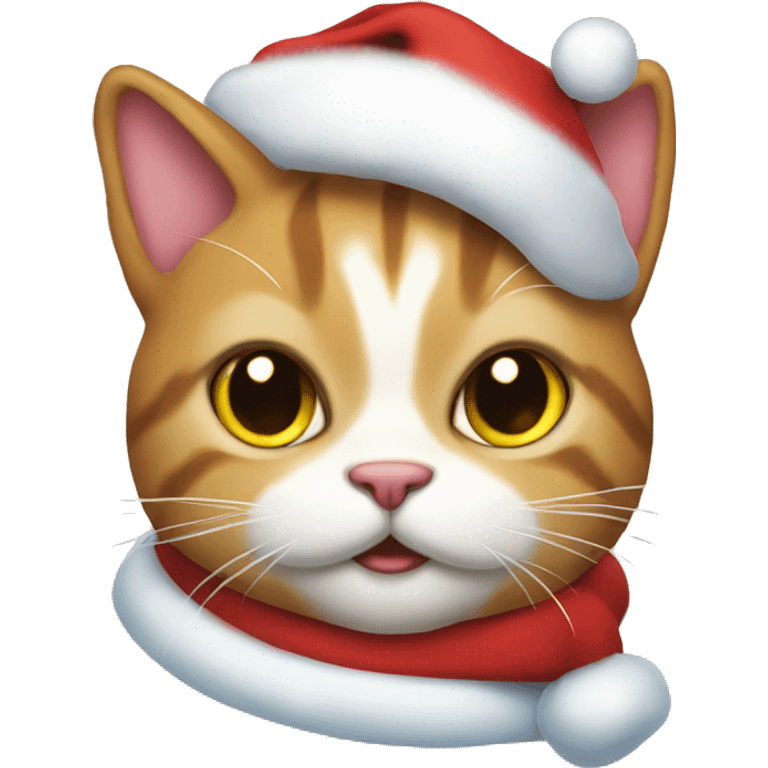 santa cat emoji