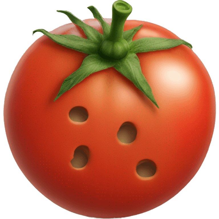 tomato with 3 holes emoji