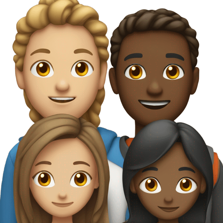 group of people standing emoji