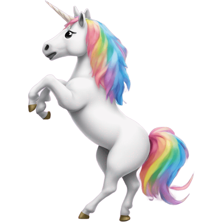 Unicorn dancing emoji