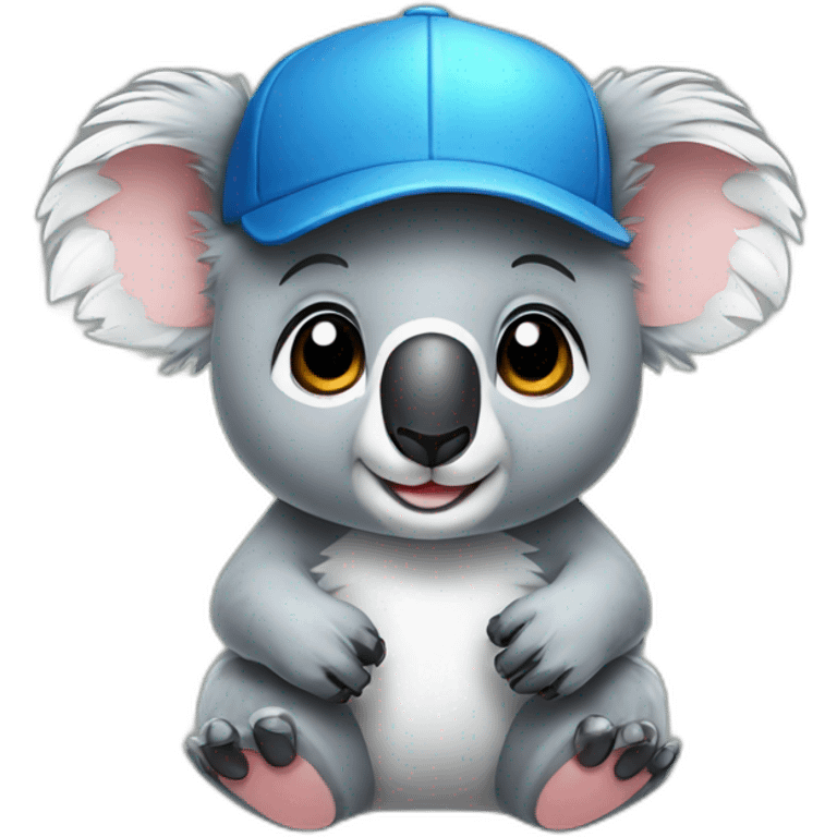 Koala with cap emoji