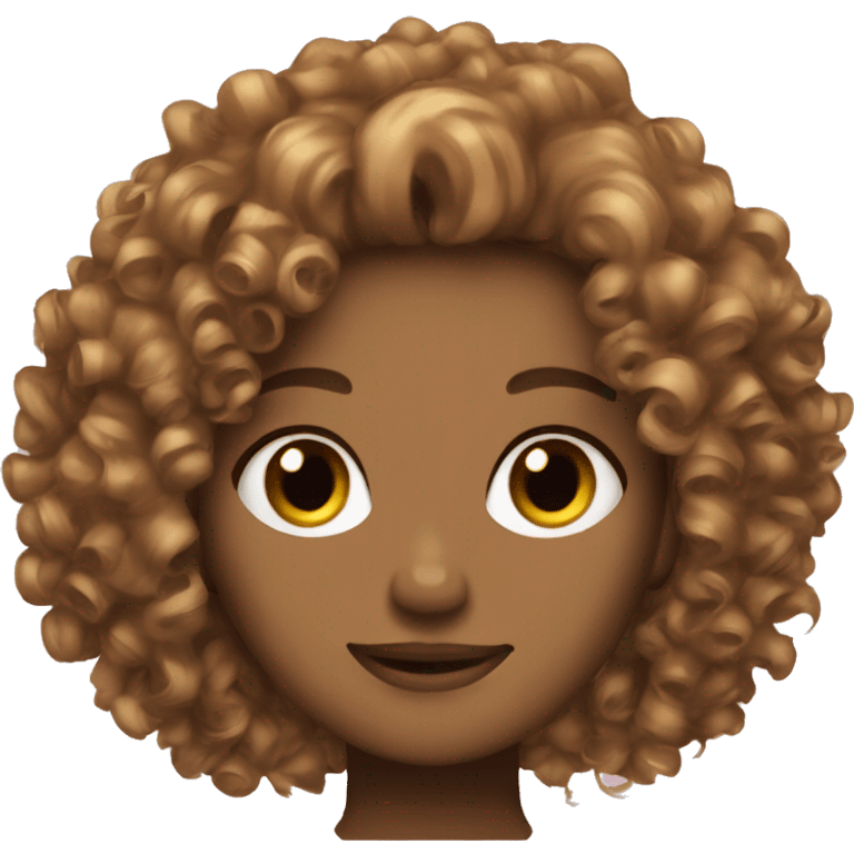 My best friend curly light brown hair  emoji