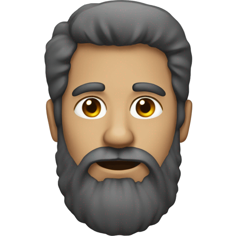 a man with a beard and a square jaw emoji