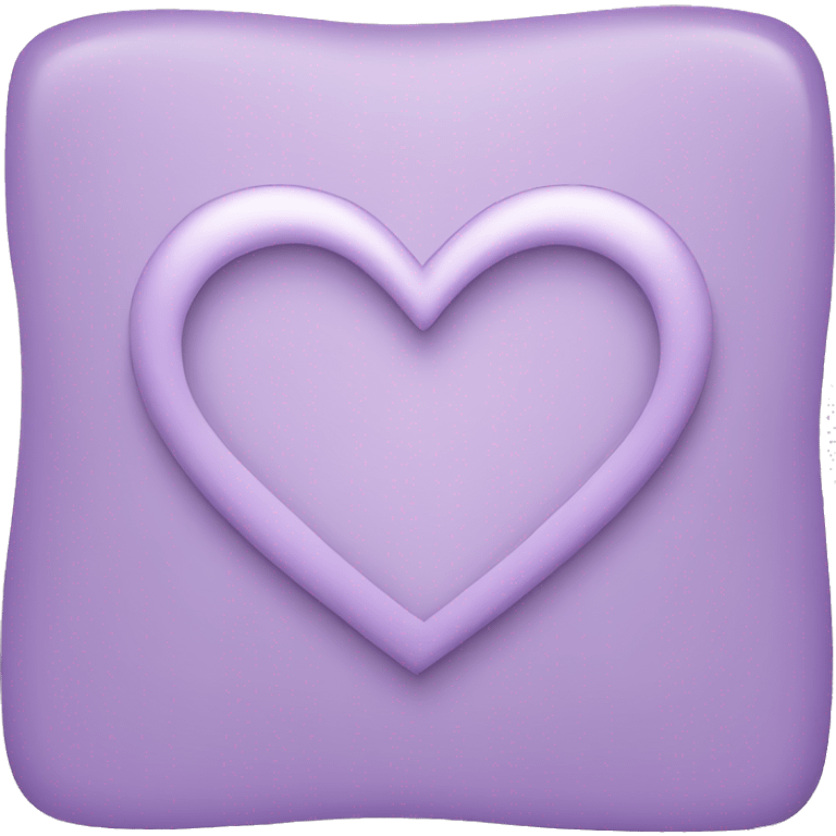 Light purple emoji heart emoji