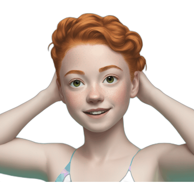 Sadie sink in pool emoji