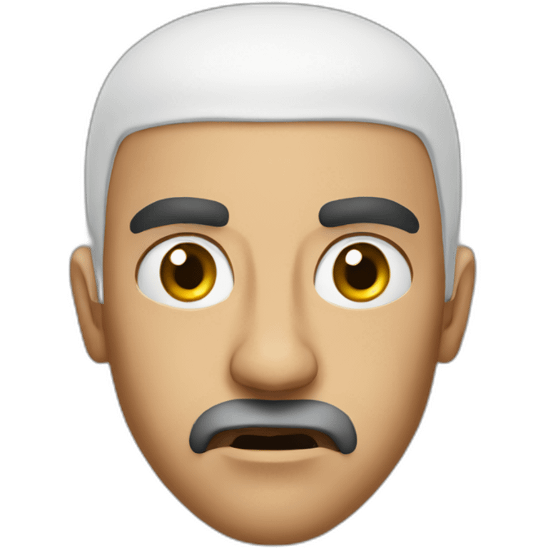 angry arab bald emoji