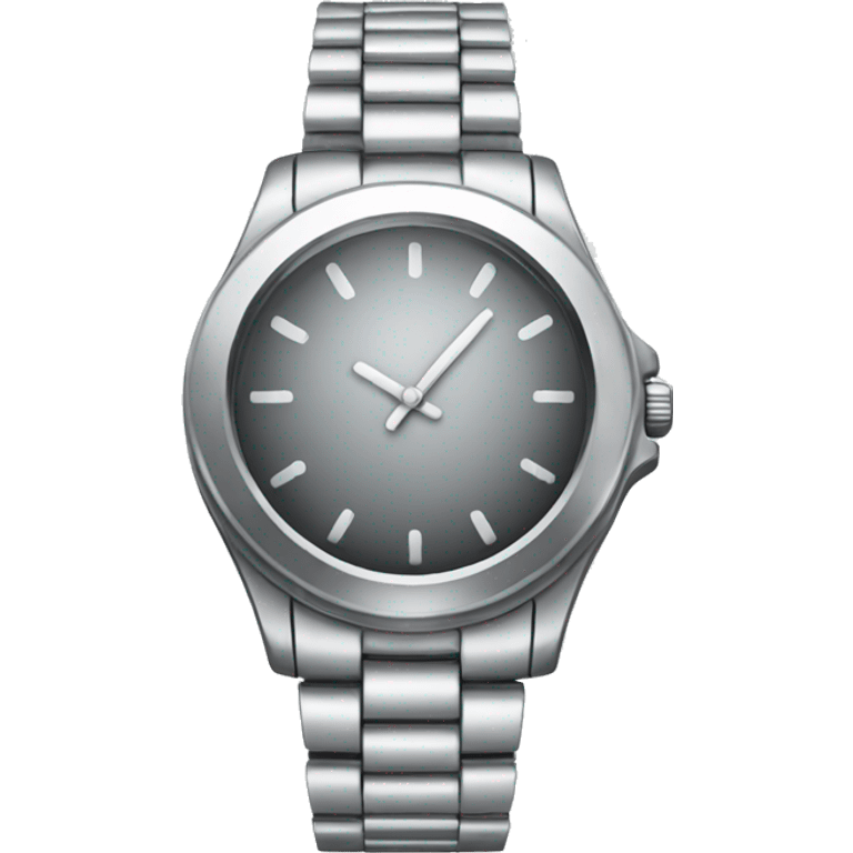 silver watch emoji