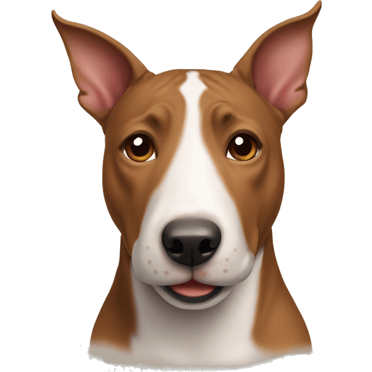 Brown bull terrier  emoji