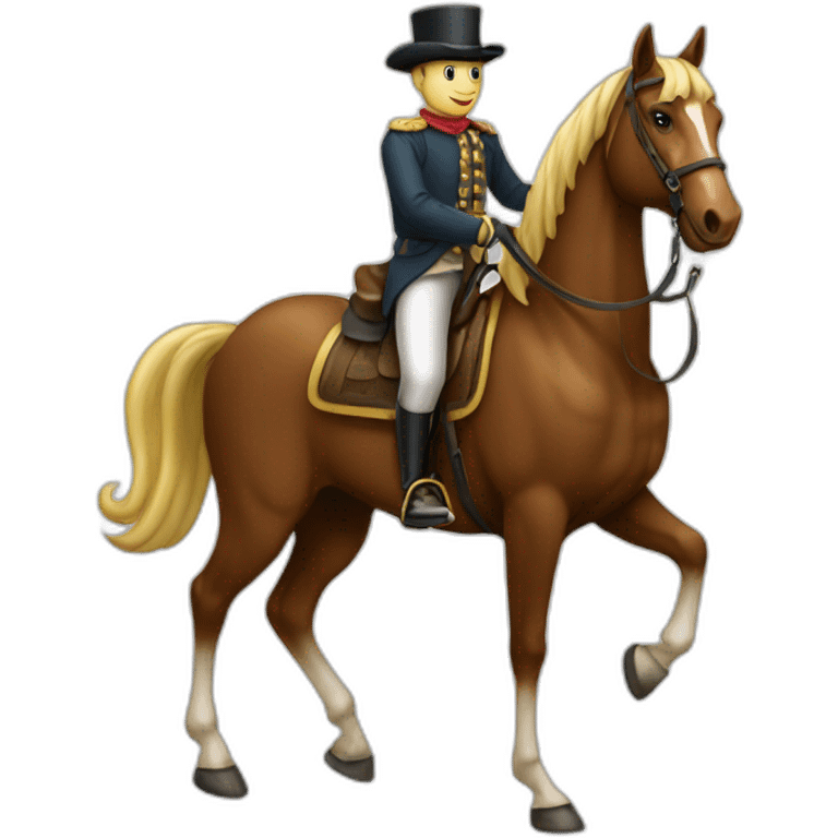 Monsieur sur cheval emoji