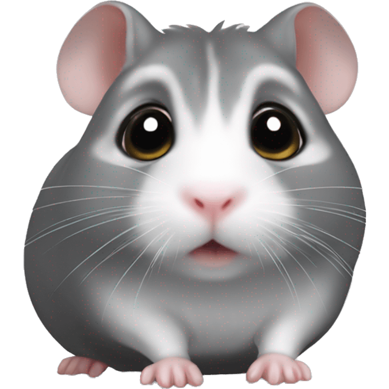 gray dwarf hamster big eyes  emoji