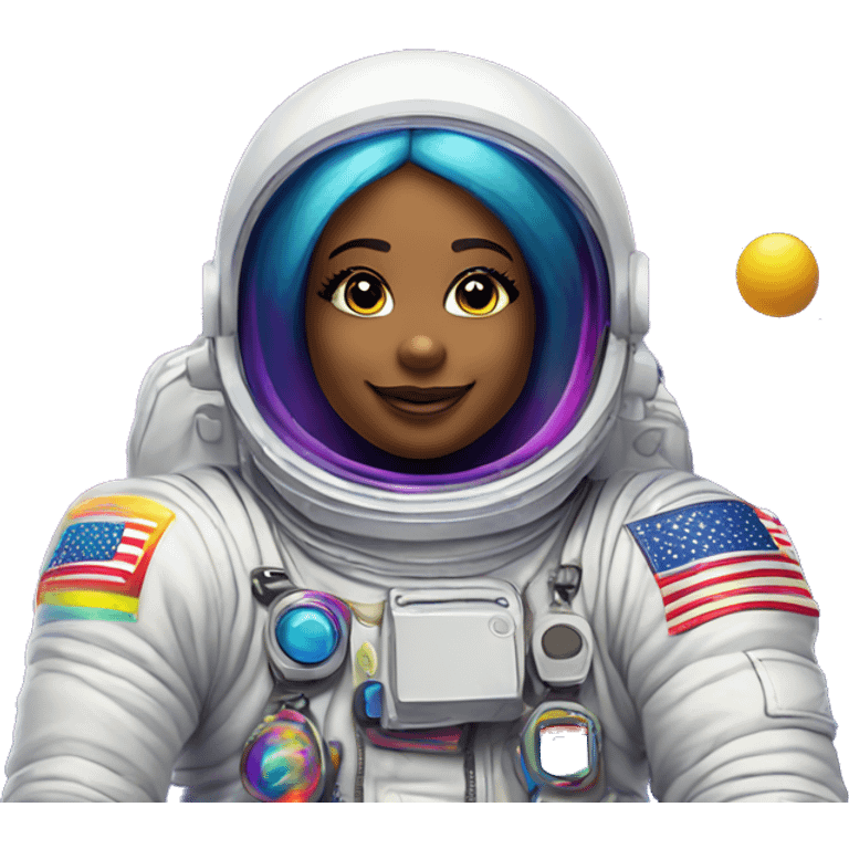 lisa frank astronaut emoji