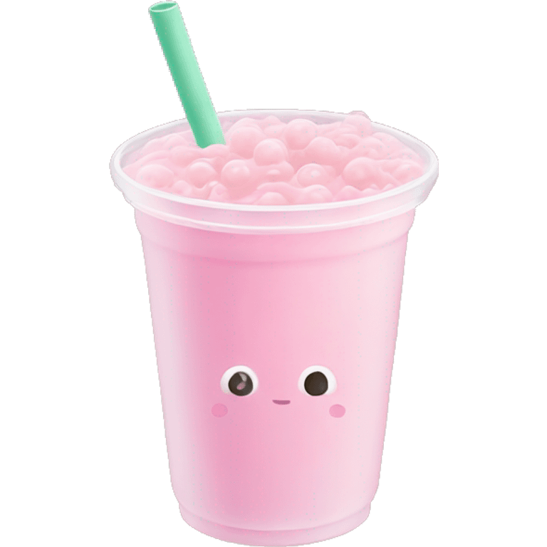 Light pink bubble tea emoji