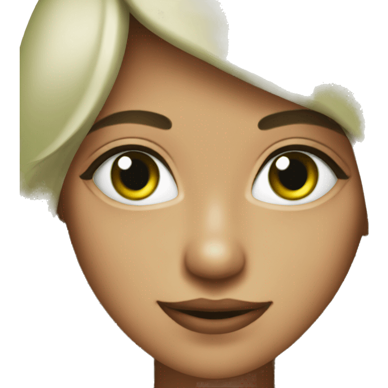 chica rusa con ojos verdes emoji