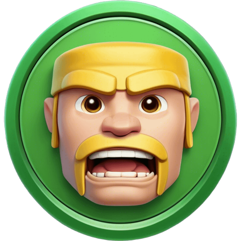 Clash of Clans aesthetic: Cinematic Playful Xbox Game Disc Portrait Emoji, rendered in a 3D vector-style similar to standard emojis with minimal shading and bold, simplified shapes. A compact, distinct form with signature details, softly glowing with a modern gaming energy charm. Simplified yet unmistakably iconic, highly detailed and consistent, glowing with a soft radiance and high shine. Stylized with a touch of next-gen innovation and a soft glowing outline, capturing the essence of a beloved gaming relic with a friendly, playful manner! emoji