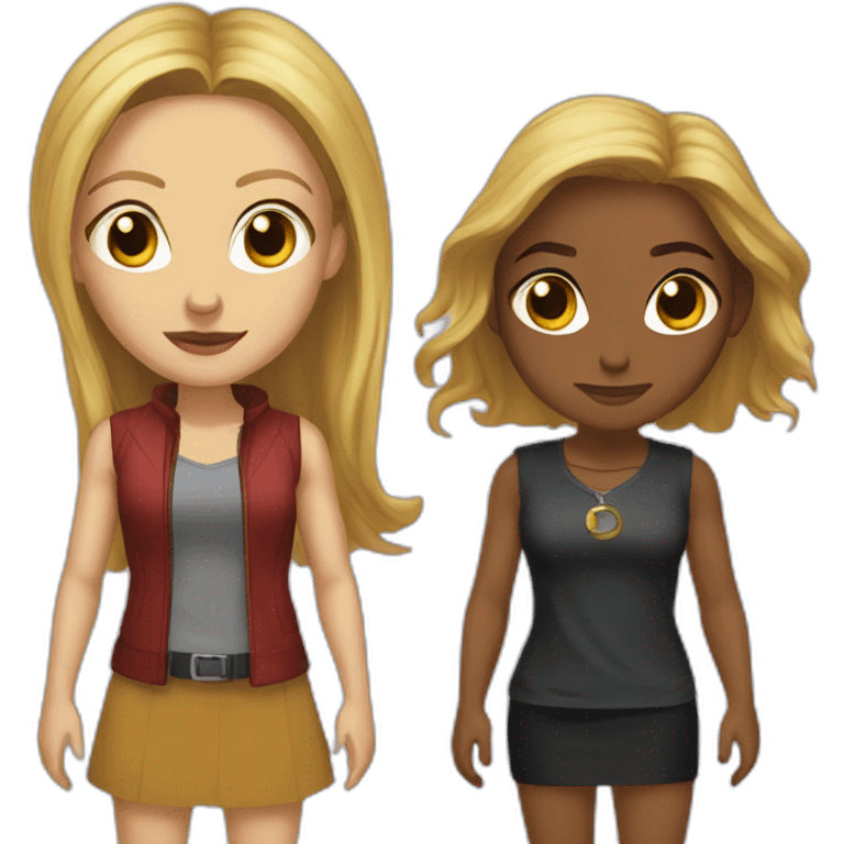 Buffy and faith emoji