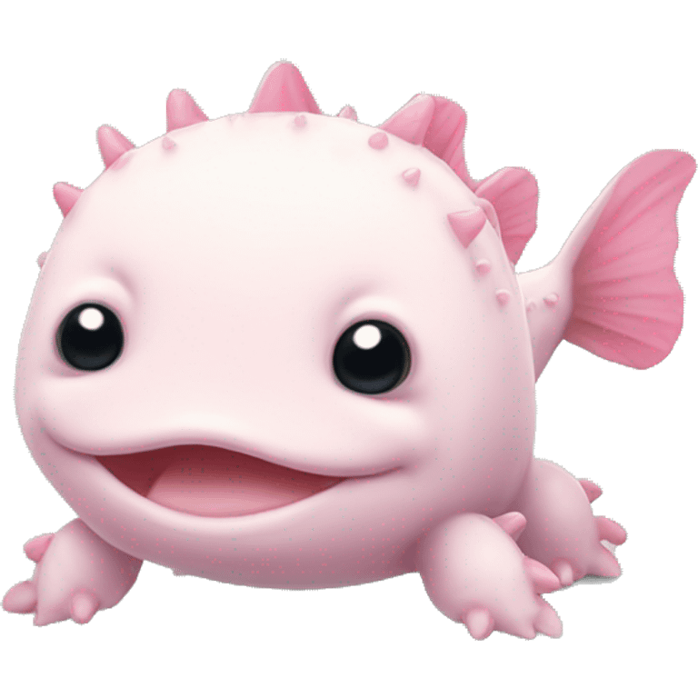 Cute little Chubby Axolotl  emoji