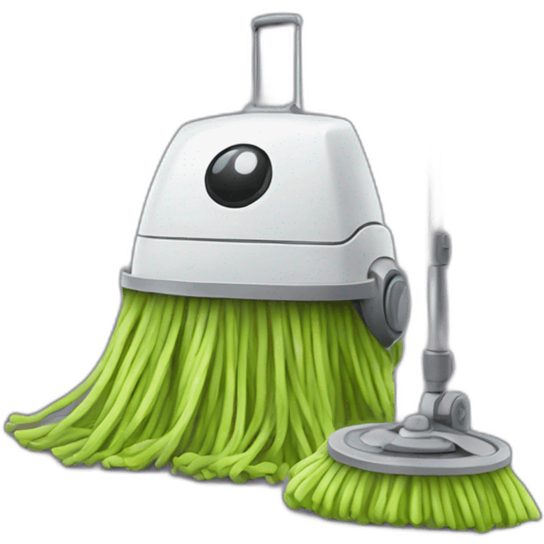 mop robot emoji