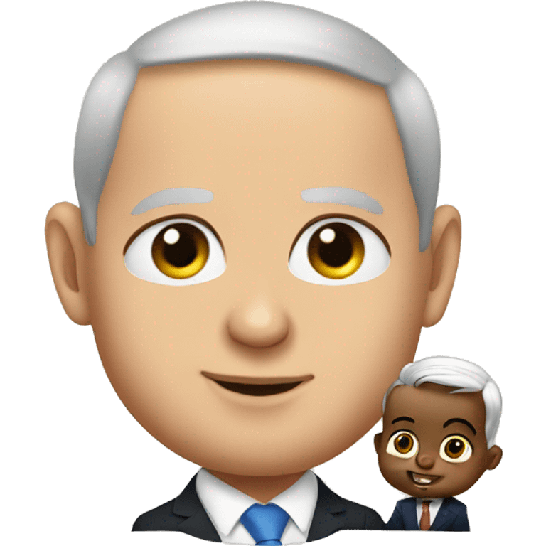 benjamin netanyahu with a baby emoji