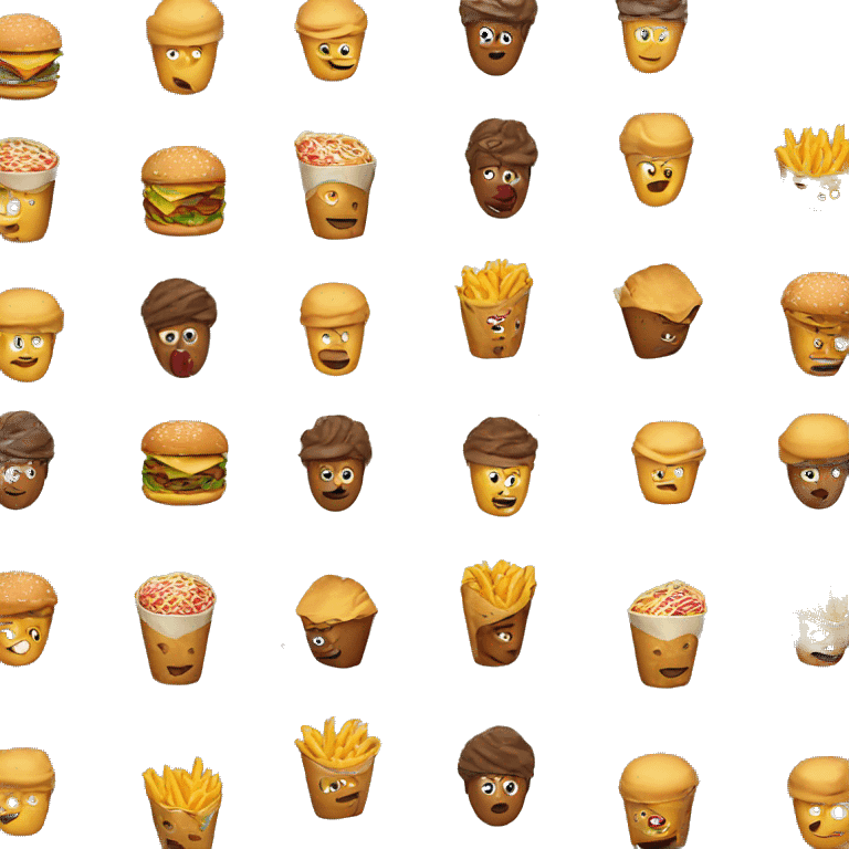 fast food employee emoji