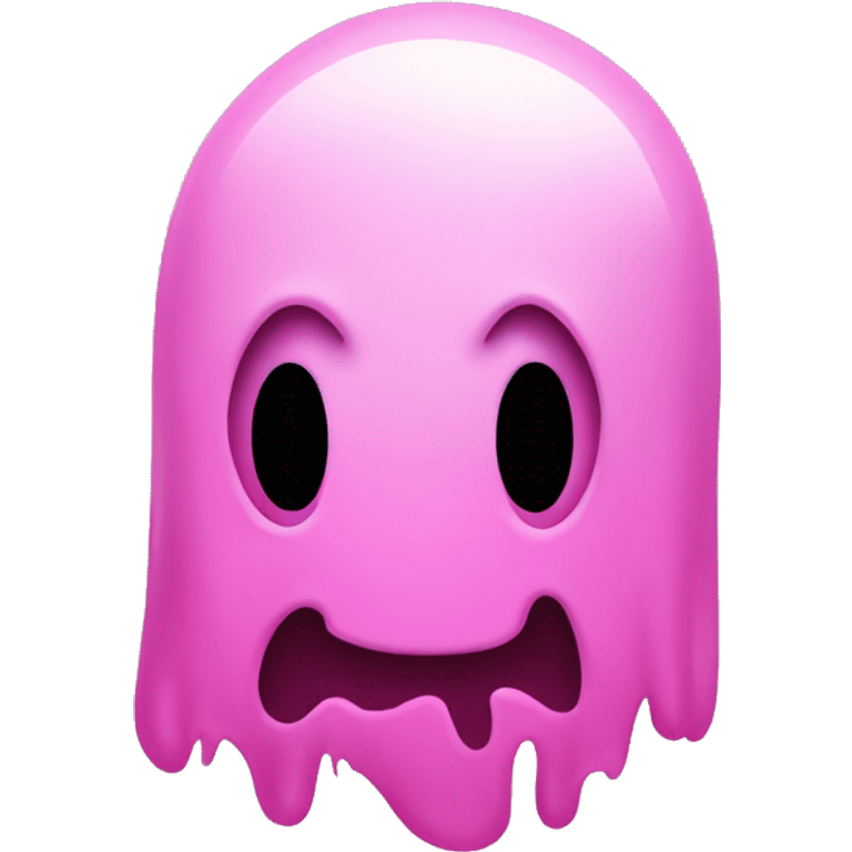 pink ghost face  emoji