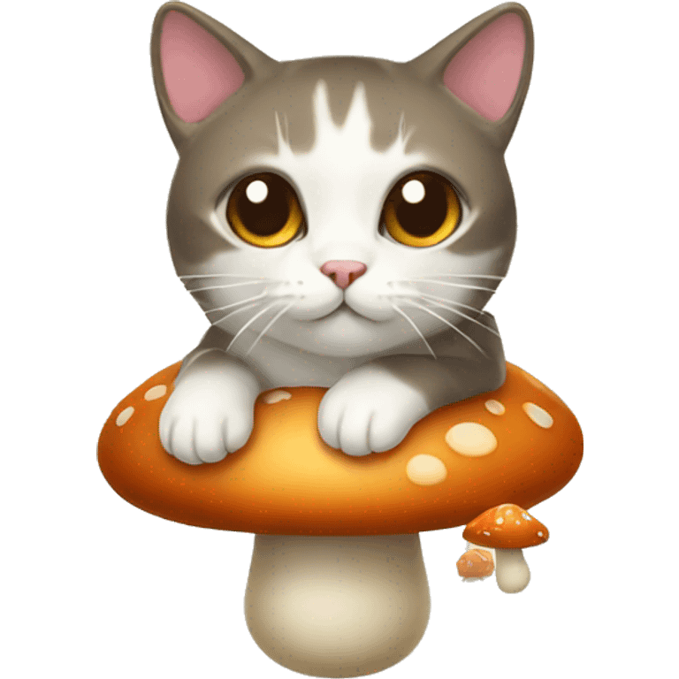 mushroom cat emoji