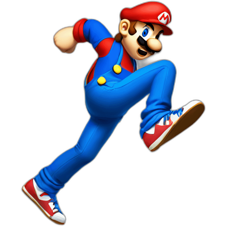 dance dance revolution mario breakdancing emoji