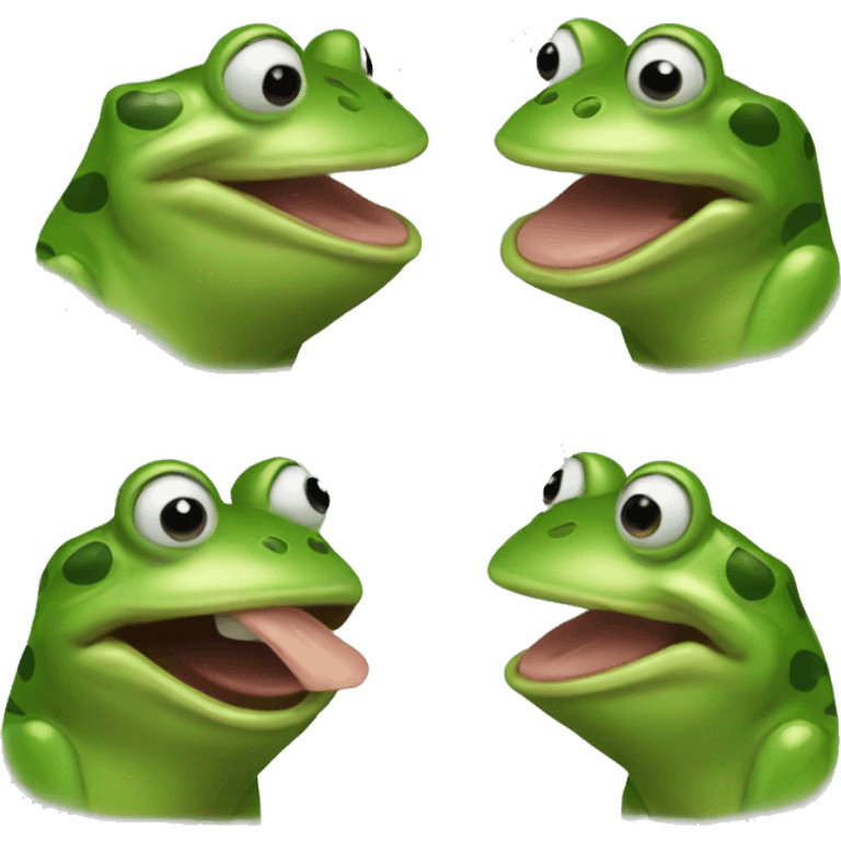 Frog picking nose emoji