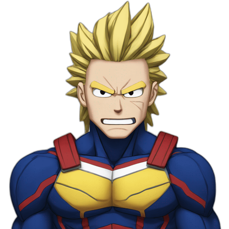 All might my hero academia motivated emoji