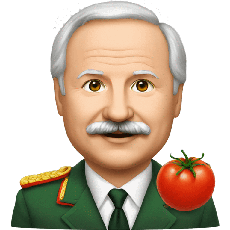 Lukashenko with Tomato emoji