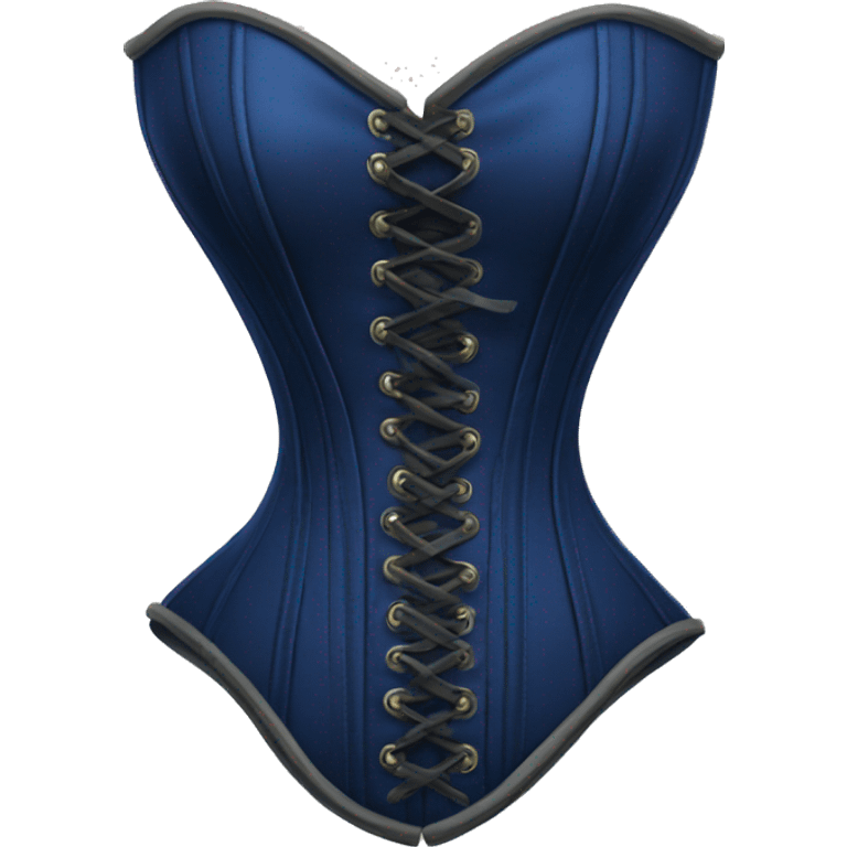 Navy blue corset emoji